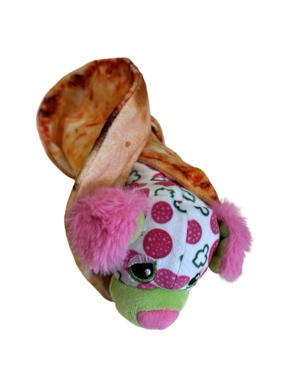 Basic Fun Cutetitos Pepperoni Puppy Beanie 7" Puppito in Soft Burrito Wrap